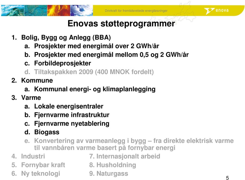 Kommunal energi- og klimaplanlegging 3. Varme a. Lokale energisentraler b. Fjernvarme infrastruktur c. Fjernvarme nyetablering d. Biogass e.