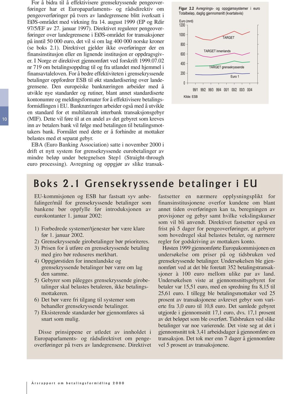 Direktivet regulerer pengeoverføringer over landegrensene i EØS-området for transaksjoner på inntil 50 000 euro, det vil si om lag 400 000 norske kroner (se boks 2.1).