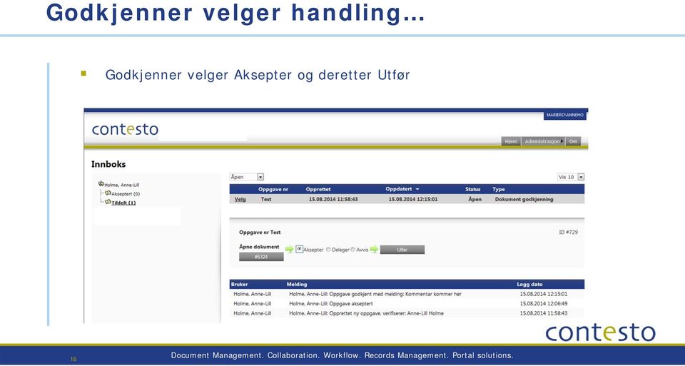 Dokumentstyring. Collaboration. Samhandling. Workflow.