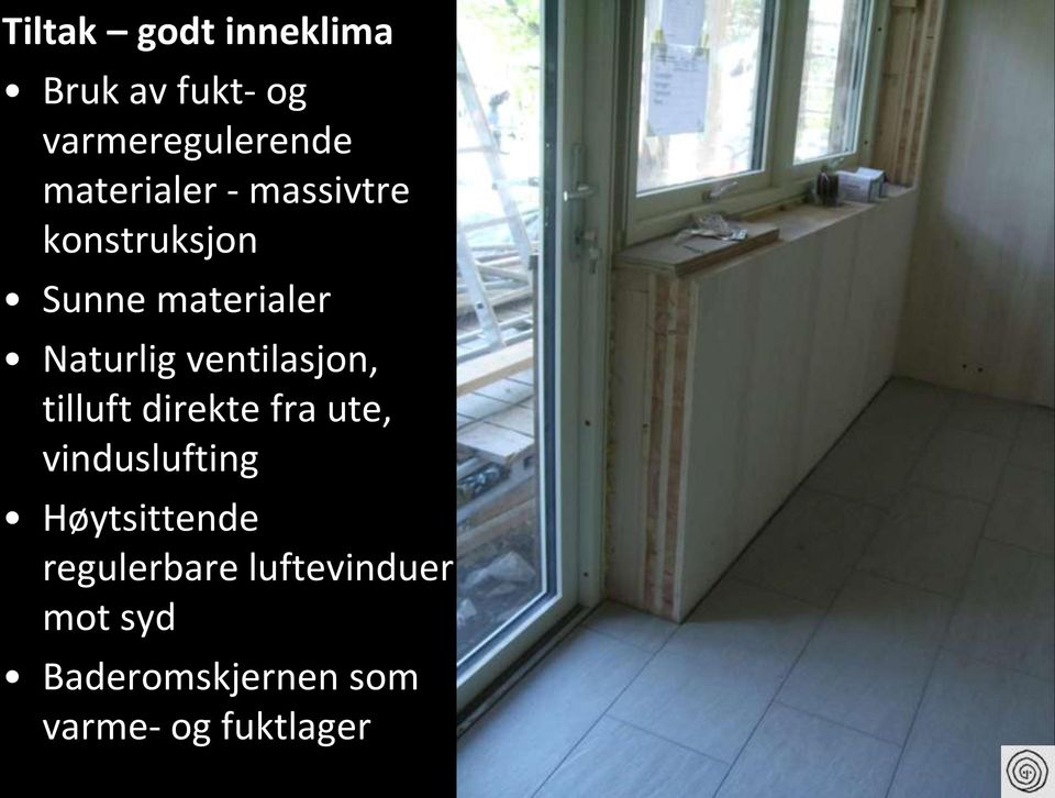 ventilasjon, tilluft direkte fra ute, vinduslufting