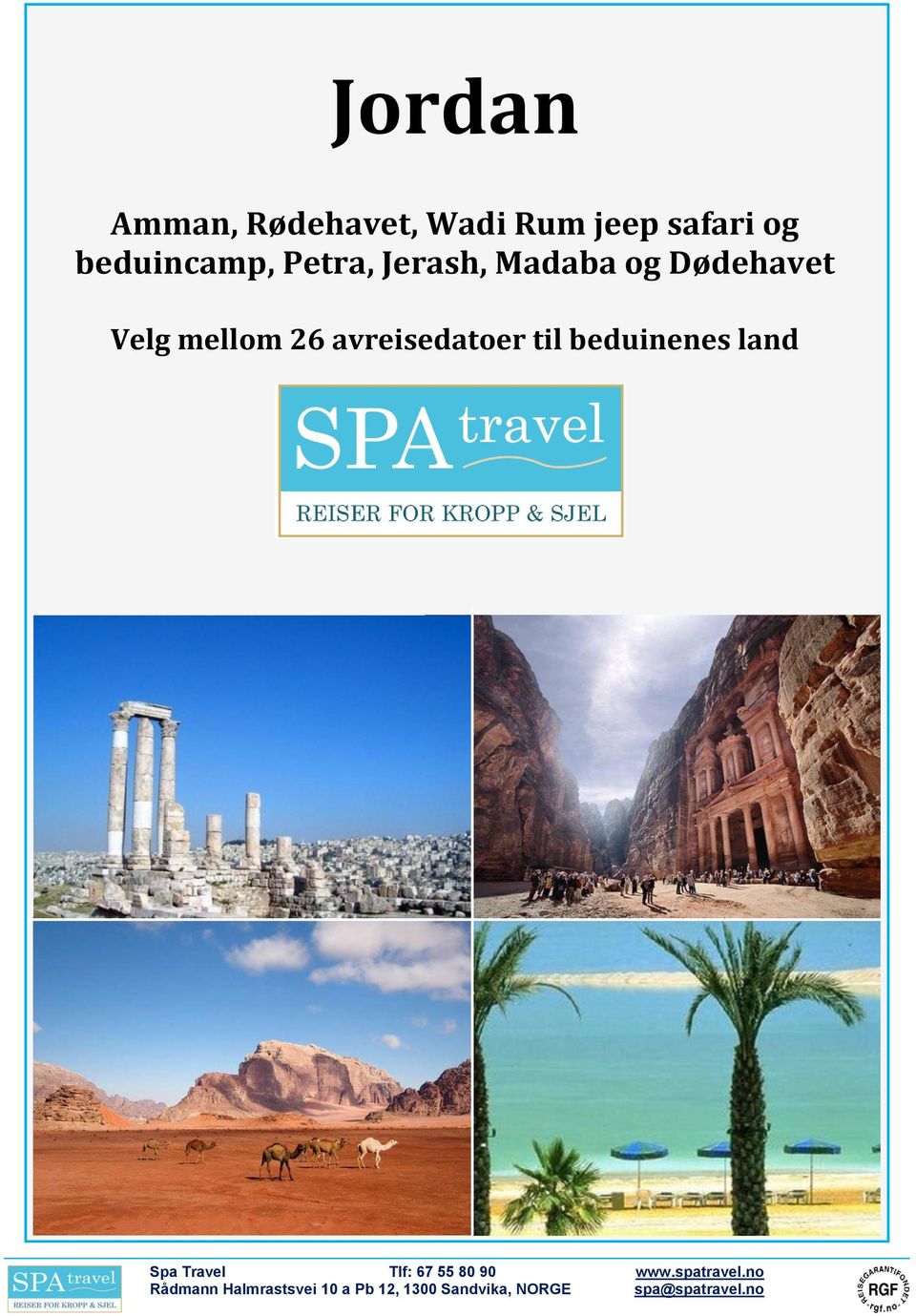 Jerash, Madaba og Dødehavet Velg
