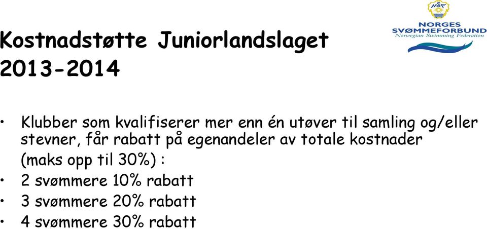 får rabatt på egenandeler av totale kostnader (maks opp til