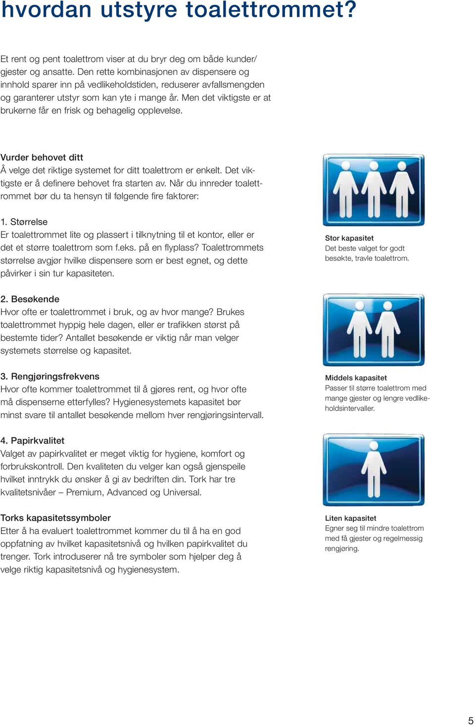 Men det viktigste er at brukerne får en frisk og behagelig opplevelse. Vurder behovet ditt Å velge det riktige systemet for ditt toalettrom er enkelt.