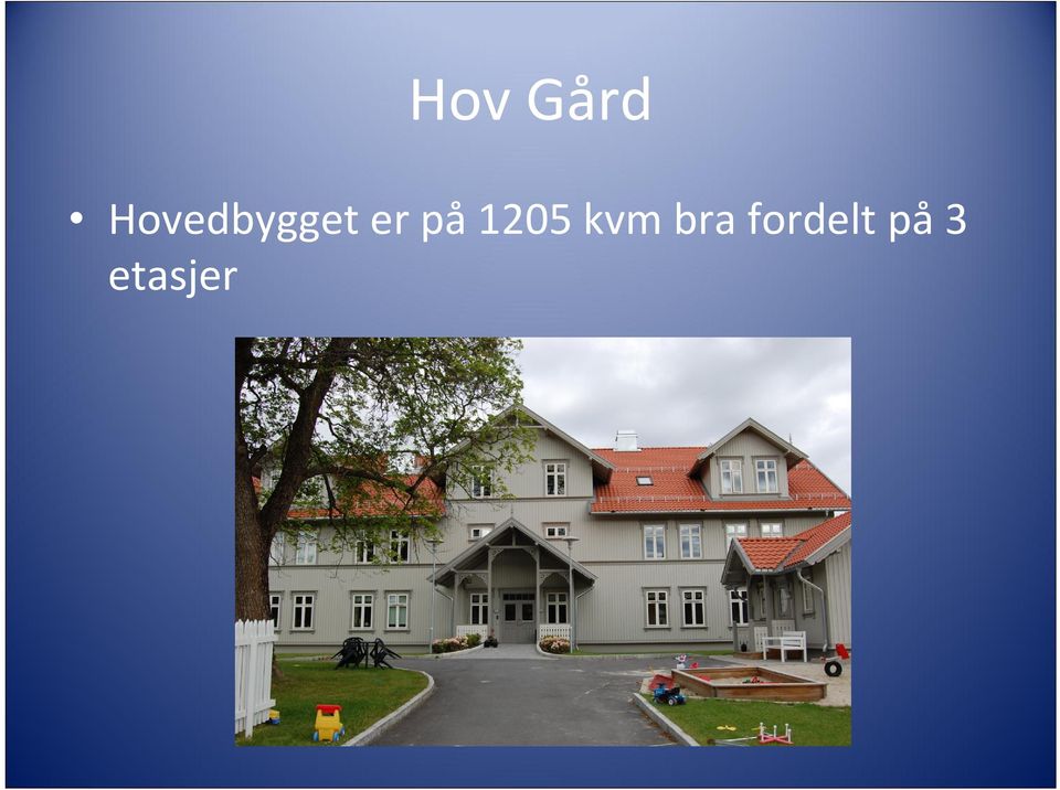 på 1205 kvm