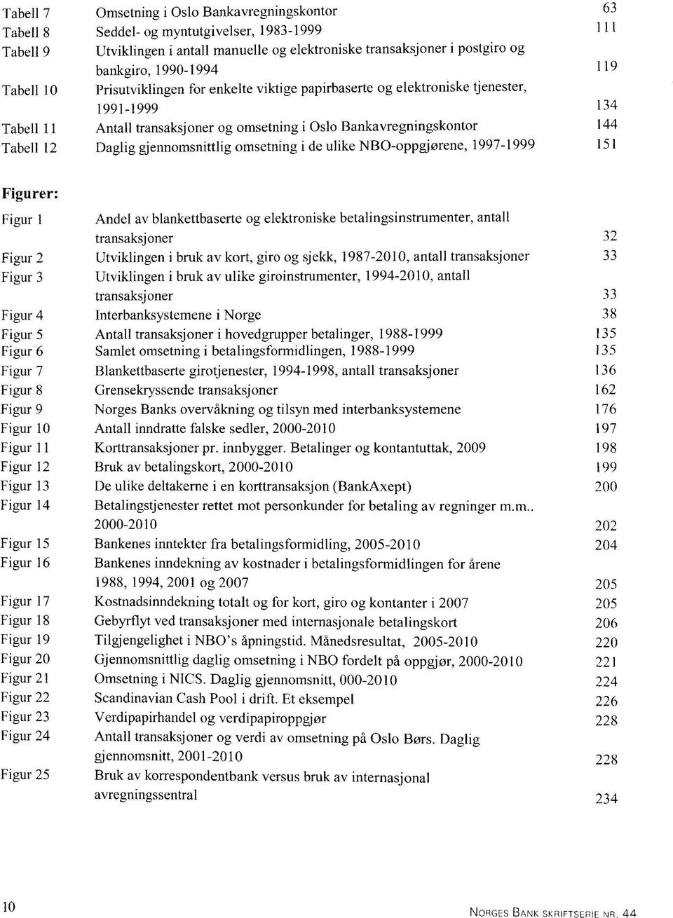 Daglig gjennomsnittlig omsetning i de ulike NBO-oppgjorene, 1997-1999 151 Figurer: Figur 1 Andel av blankettbaserte og elektroniske betalingsinstrumenter, antall transaksjoner 32 Figur 2 Utviklingen