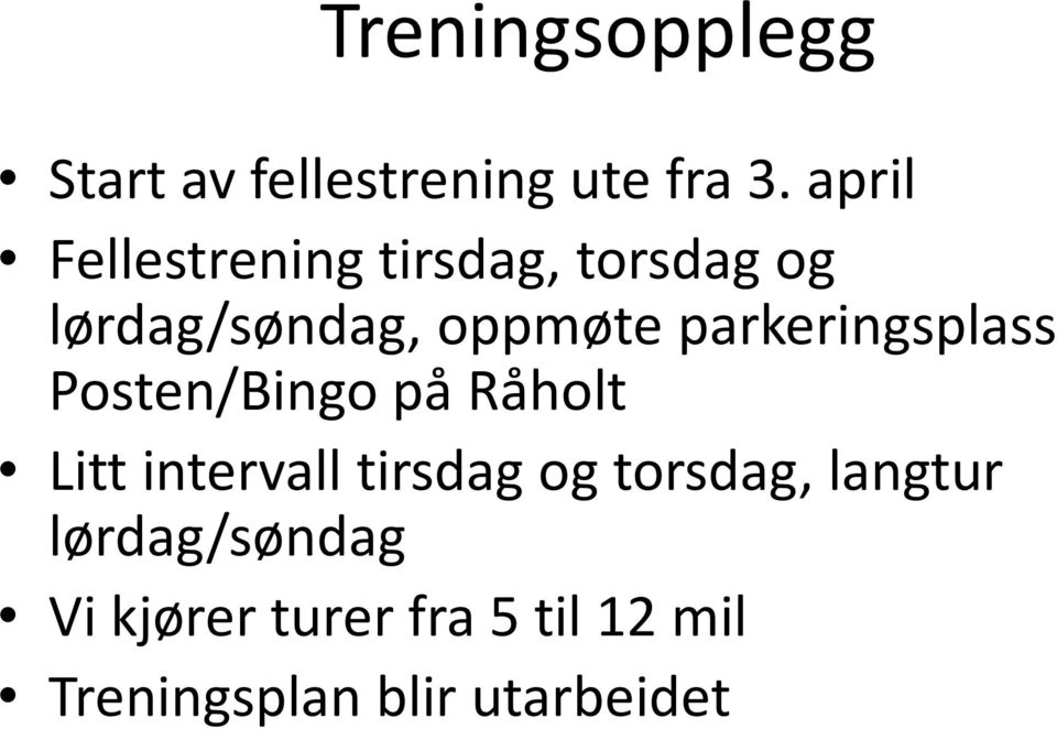 parkeringsplass Posten/Bingo på Råholt Litt intervall tirsdag og