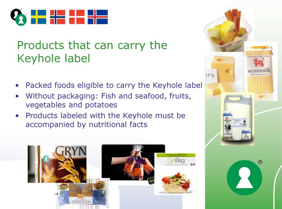 Fish and seafood, fruits, vegetables and potatoes Products