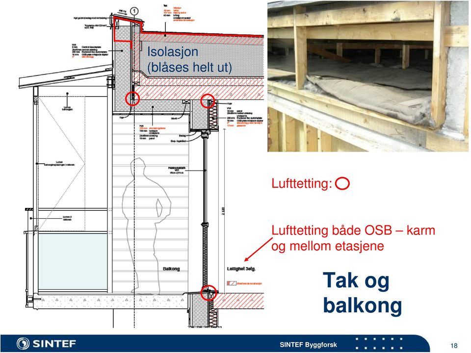 OSB karm og mellom etasjene