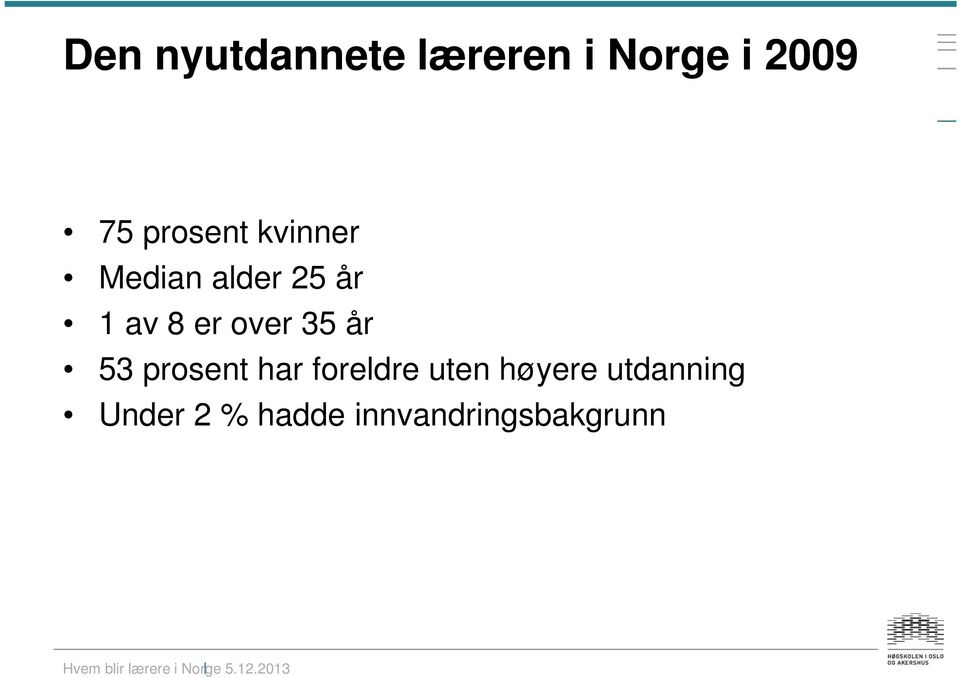 over 35 år 53 prosent har foreldre uten