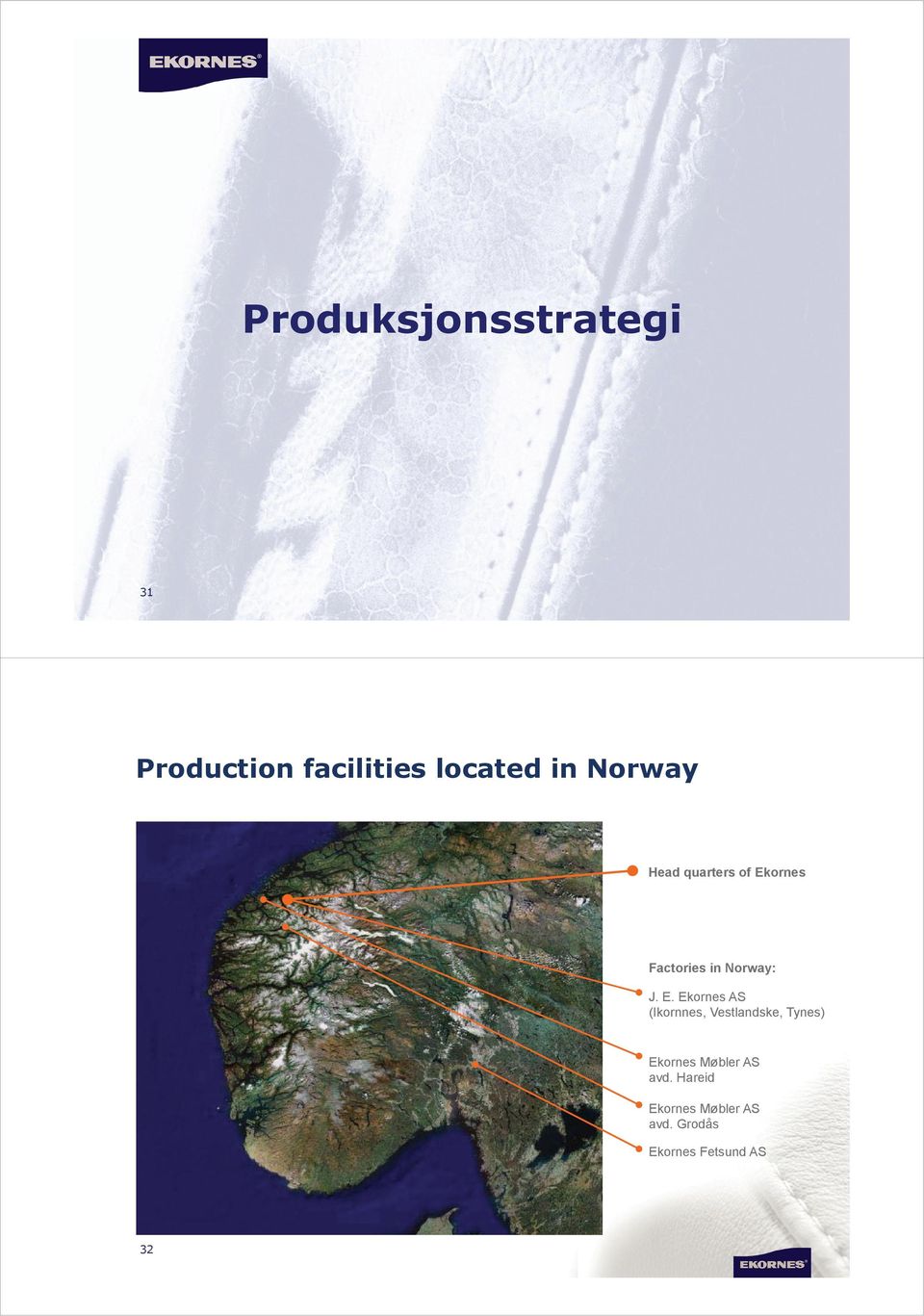 ornes Factories in Norway: J. E.