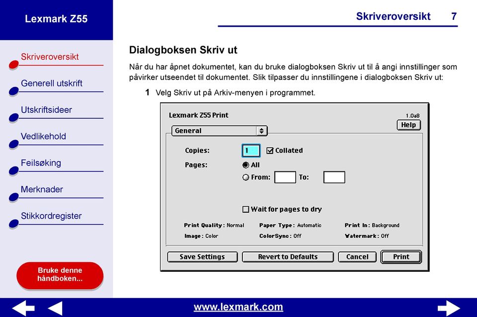 påvirker utseendet til dokumentet.