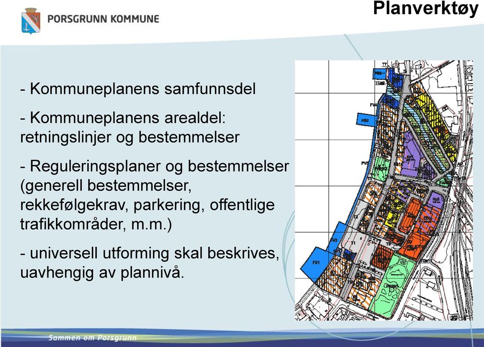 (generell bestemmelser, rekkefølgekrav, parkering, offentlige