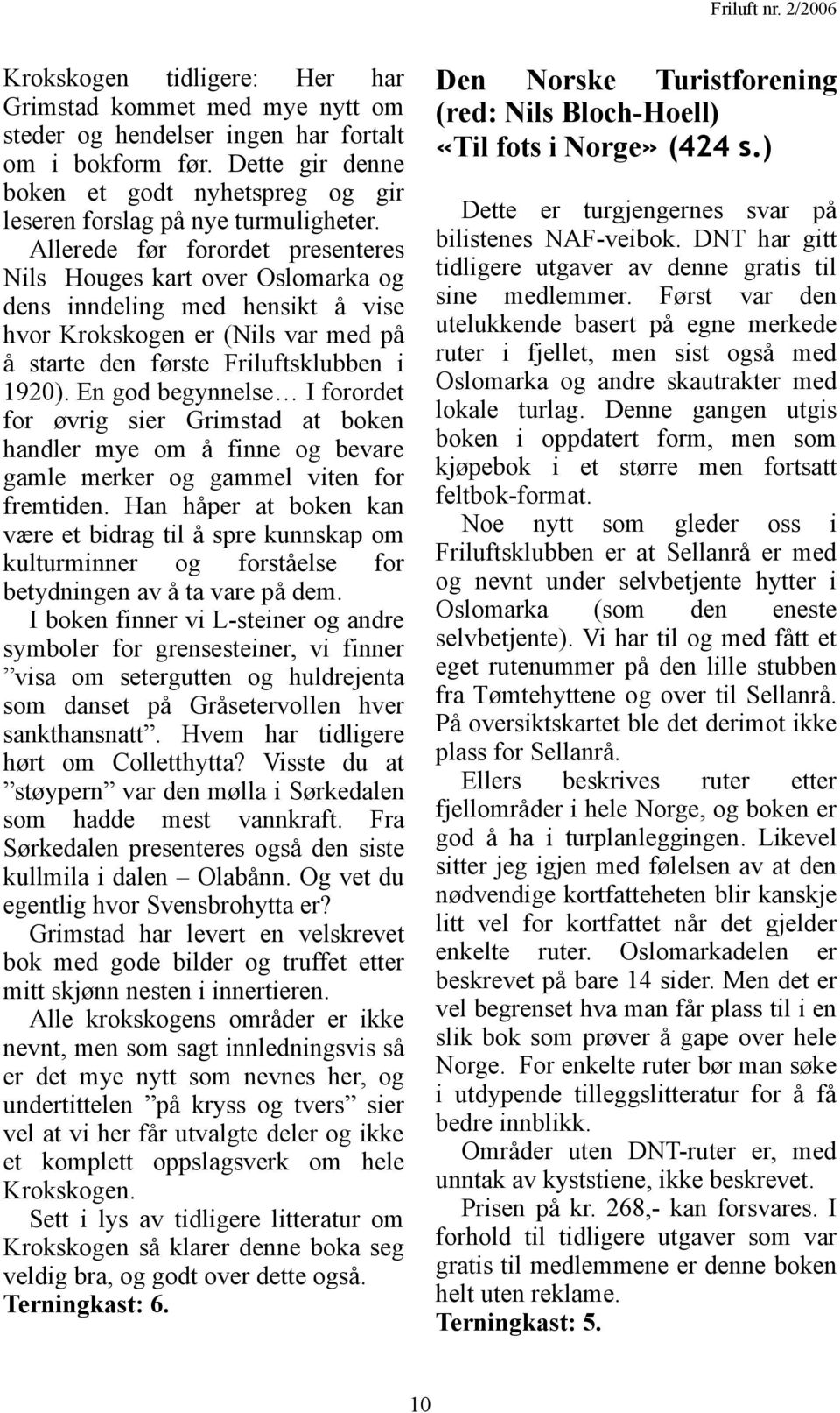 Allerede før forordet presenteres Nils Houges kart over Oslomarka og dens inndeling med hensikt å vise hvor Krokskogen er (Nils var med på å starte den første Friluftsklubben i 1920).