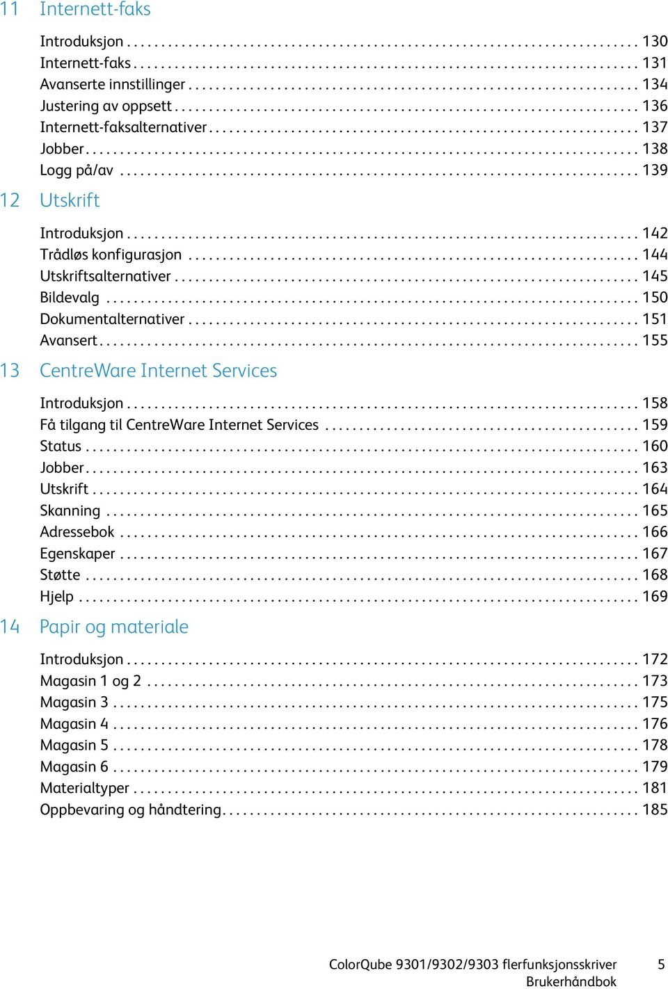 .............................................................. 137 Jobber................................................................................. 138 Logg på/av............................................................................ 139 12 Utskrift Introduksjon.