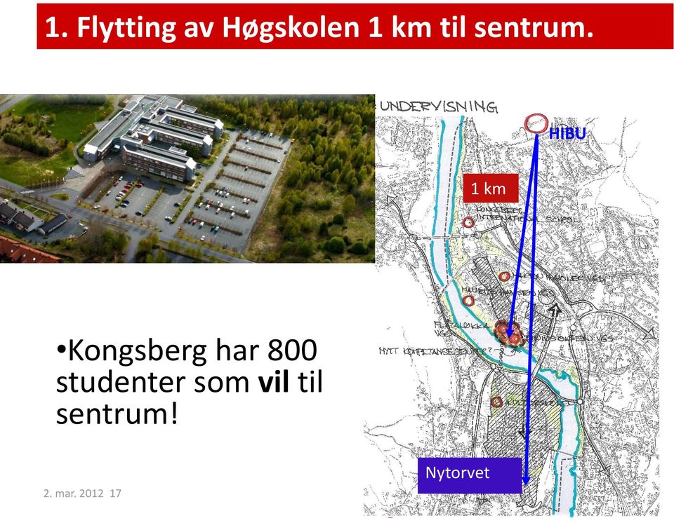 HIBU 1 km Kongsberg har 800