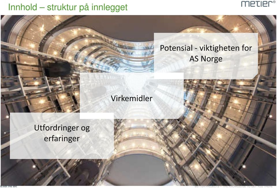 Norge Virkemidler Utfordringer