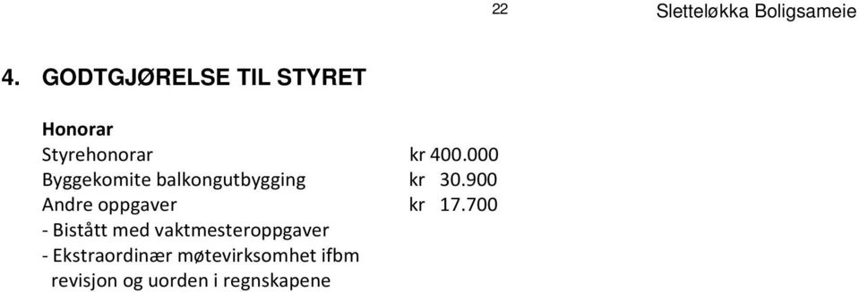 900 Andre oppgaver kr 17.