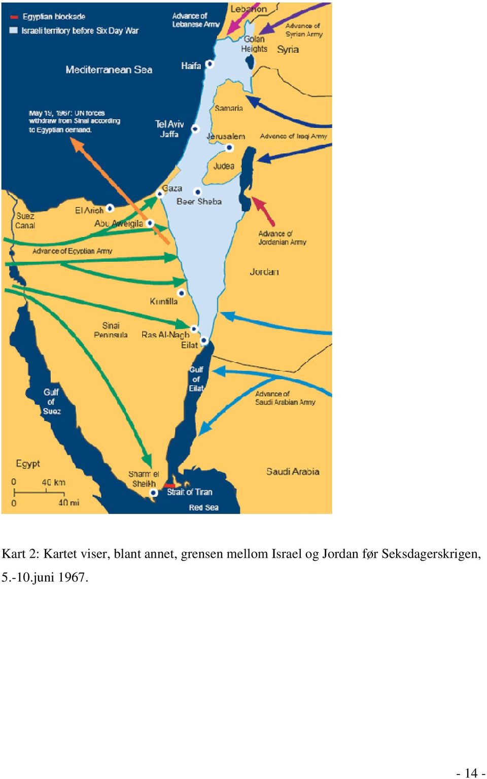 Israel og Jordan før