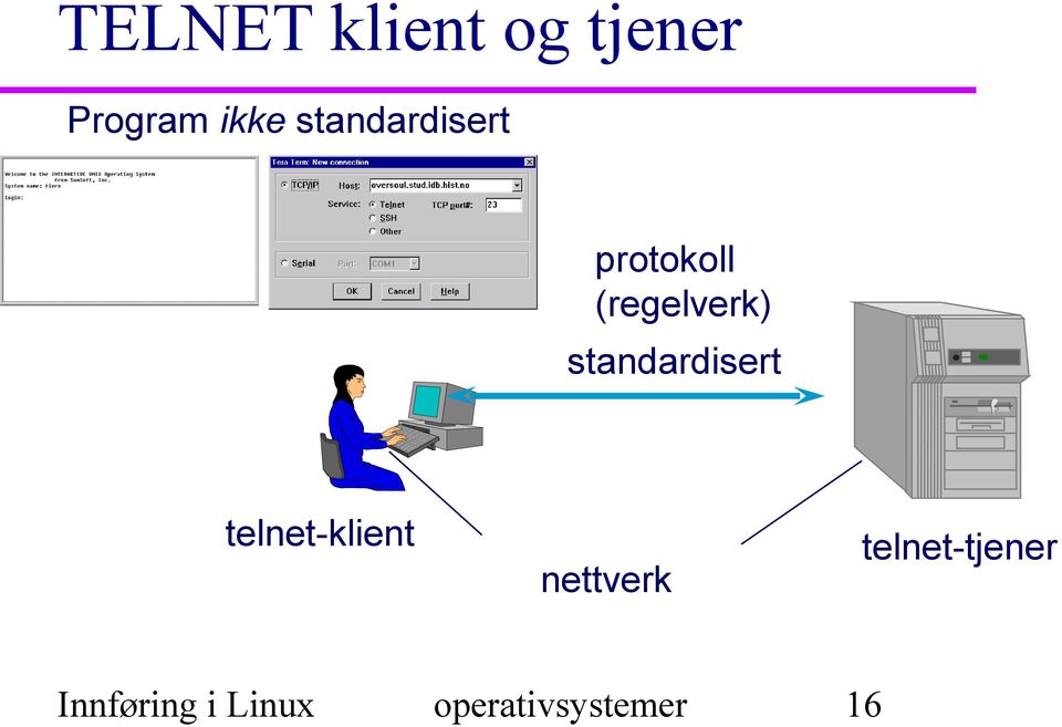 standardisert telnet-klient nettverk