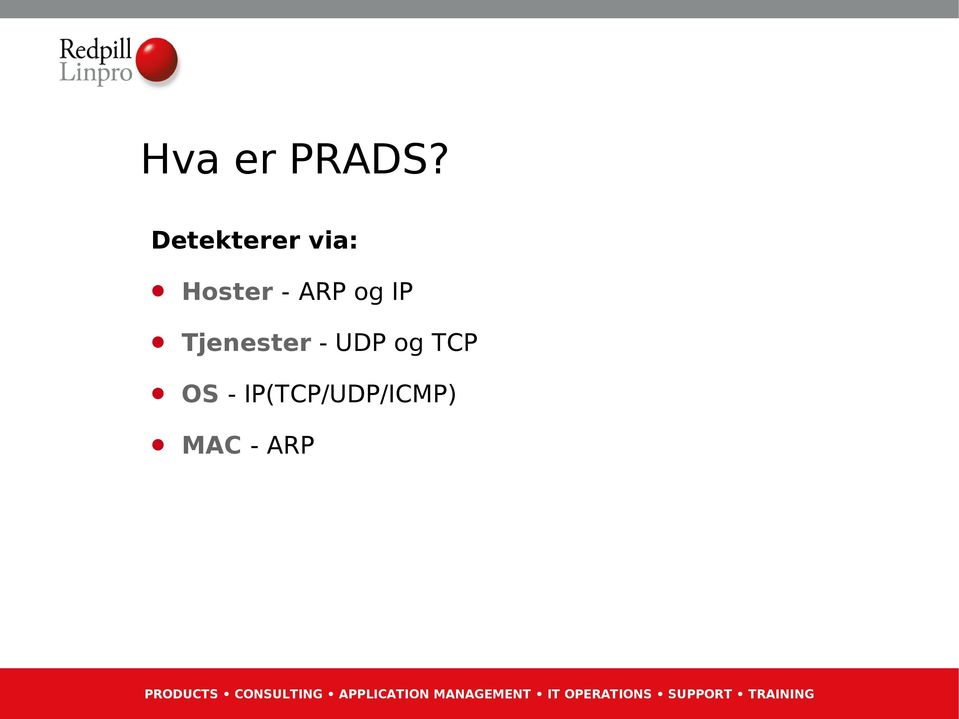 ARP og IP Tjenester - UDP