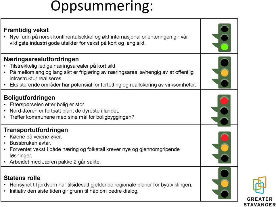 Eksisterende områder har potensial for fortetting og reallokering av virksomheter. Boligutfordringen Etterspørselen etter bolig er stor. Nord-Jæren er fortsatt blant de dyreste i landet.