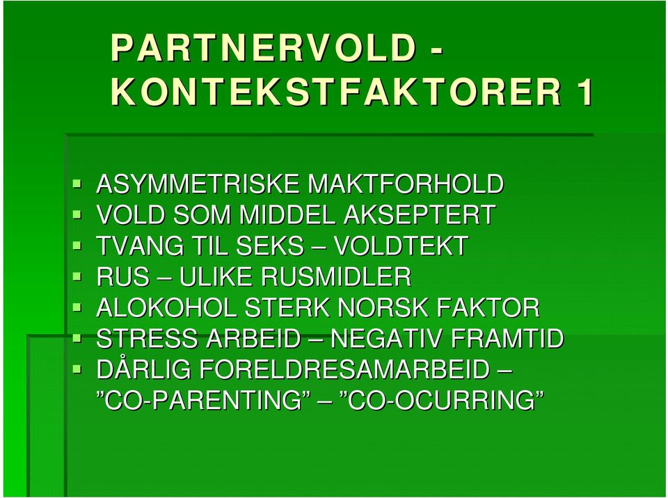 ULIKE RUSMIDLER ALOKOHOL STERK NORSK FAKTOR STRESS ARBEID