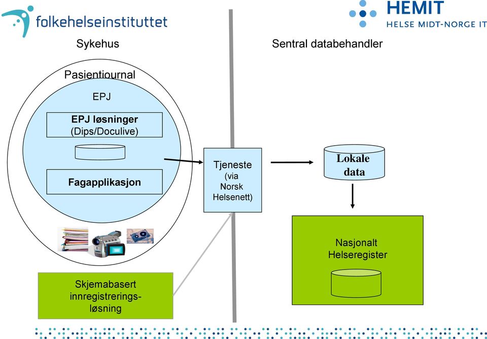 Tjeneste (via Norsk Helsenett) Lokale data