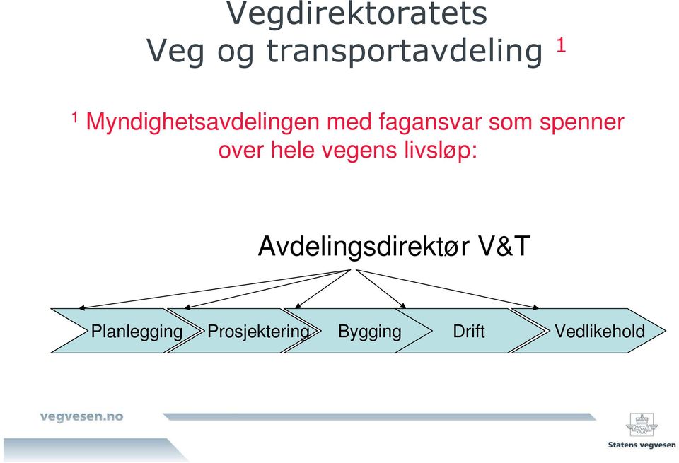 over hele vegens livsløp: Avdelingsdirektør V&T