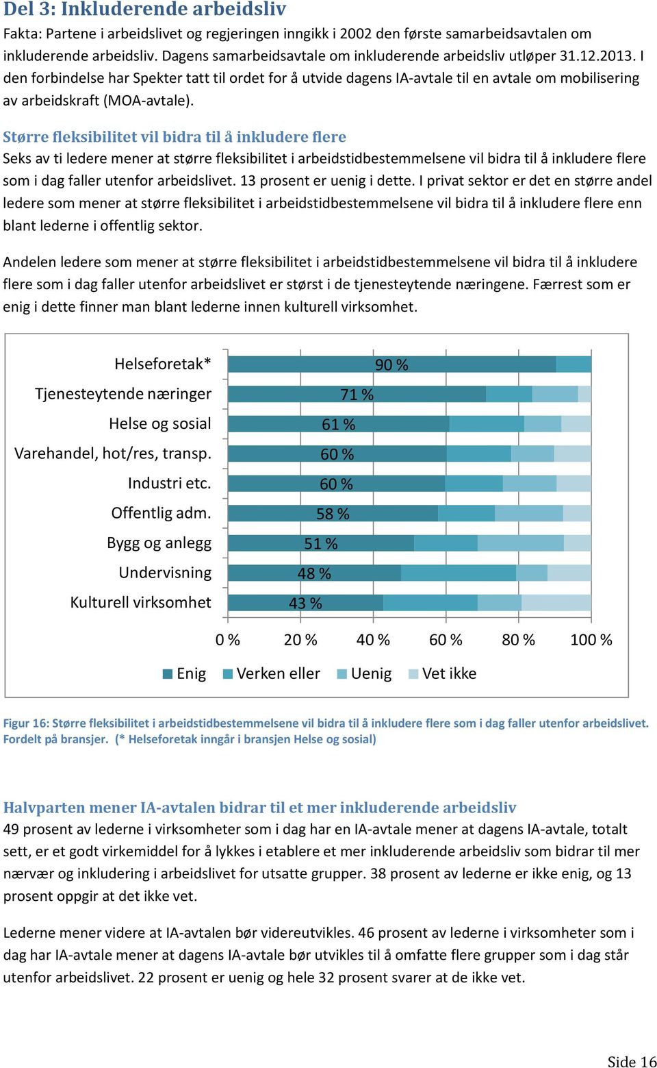 I den forbindelse har Spekter tatt til ordet for å utvide dagens IA-avtale til en avtale om mobilisering av arbeidskraft (MOA-avtale).