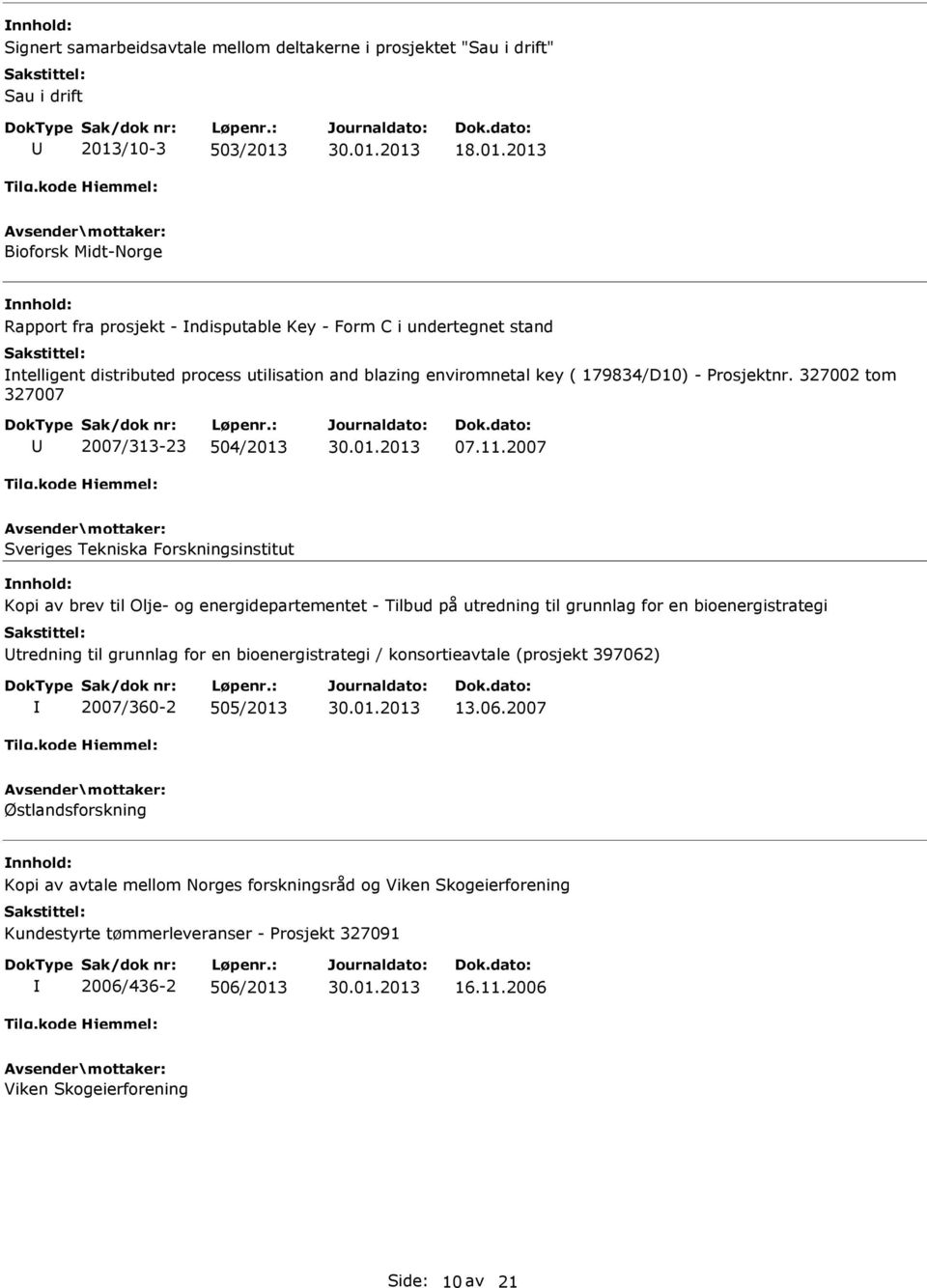 18.01.2013 Bioforsk Midt-Norge Rapport fra prosjekt - ndisputable Key - Form C i undertegnet stand ntelligent distributed process utilisation and blazing enviromnetal key ( 179834/D10) - Prosjektnr.