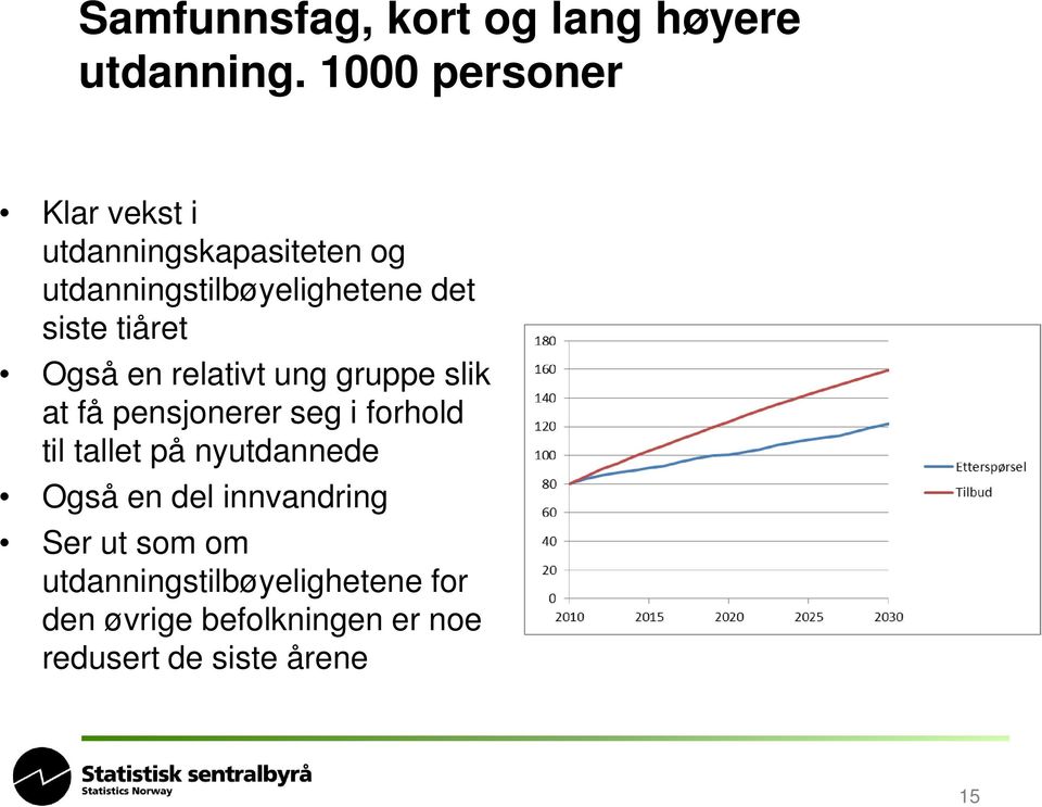 tiåret Også en relativt ung gruppe slik at få pensjonerer seg i forhold til tallet på