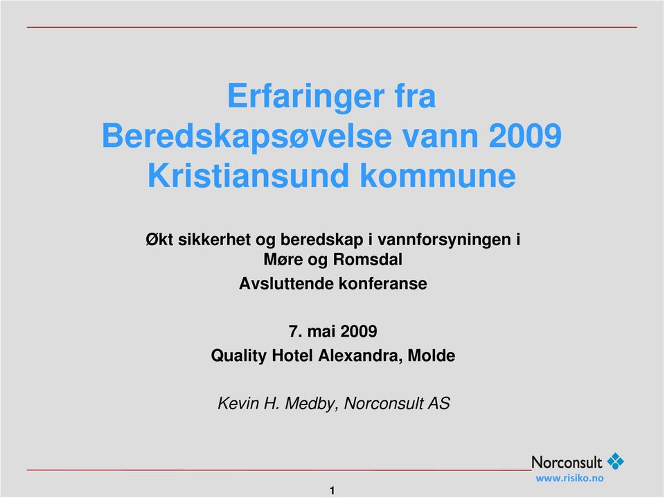 Møre og Romsdal Avsluttende konferanse 7.