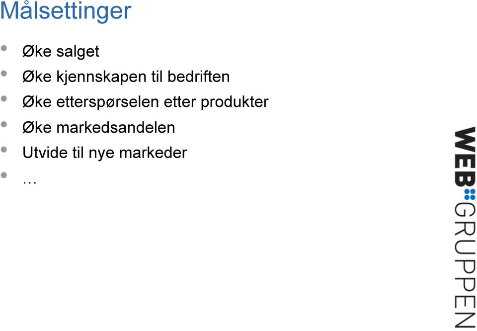 etterspørselen etter produkter