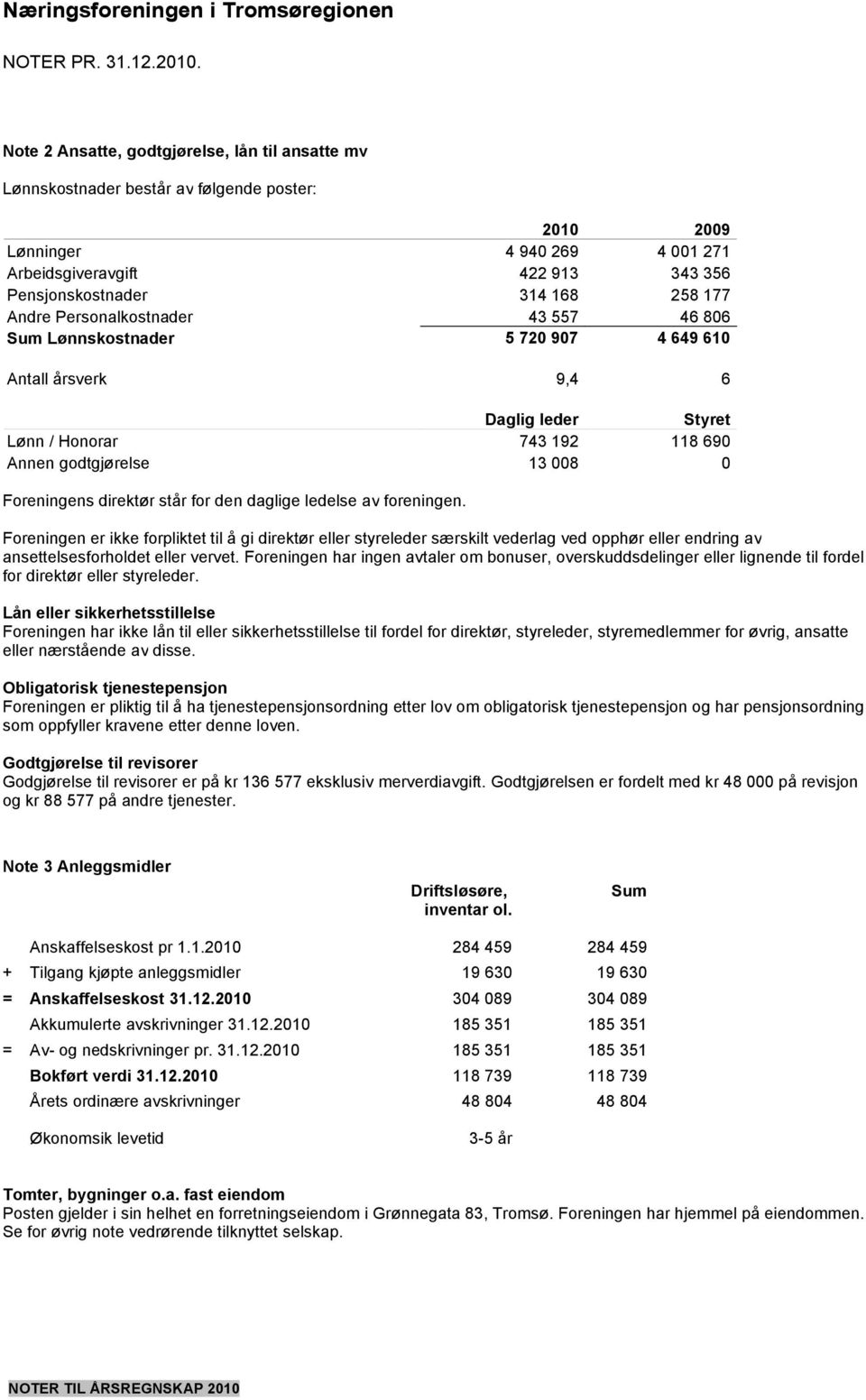 står for den daglige ledelse av foreningen. Foreningen er ikke forpliktet til å gi direktør eller styreleder særskilt vederlag ved opphør eller endring av ansettelsesforholdet eller vervet.