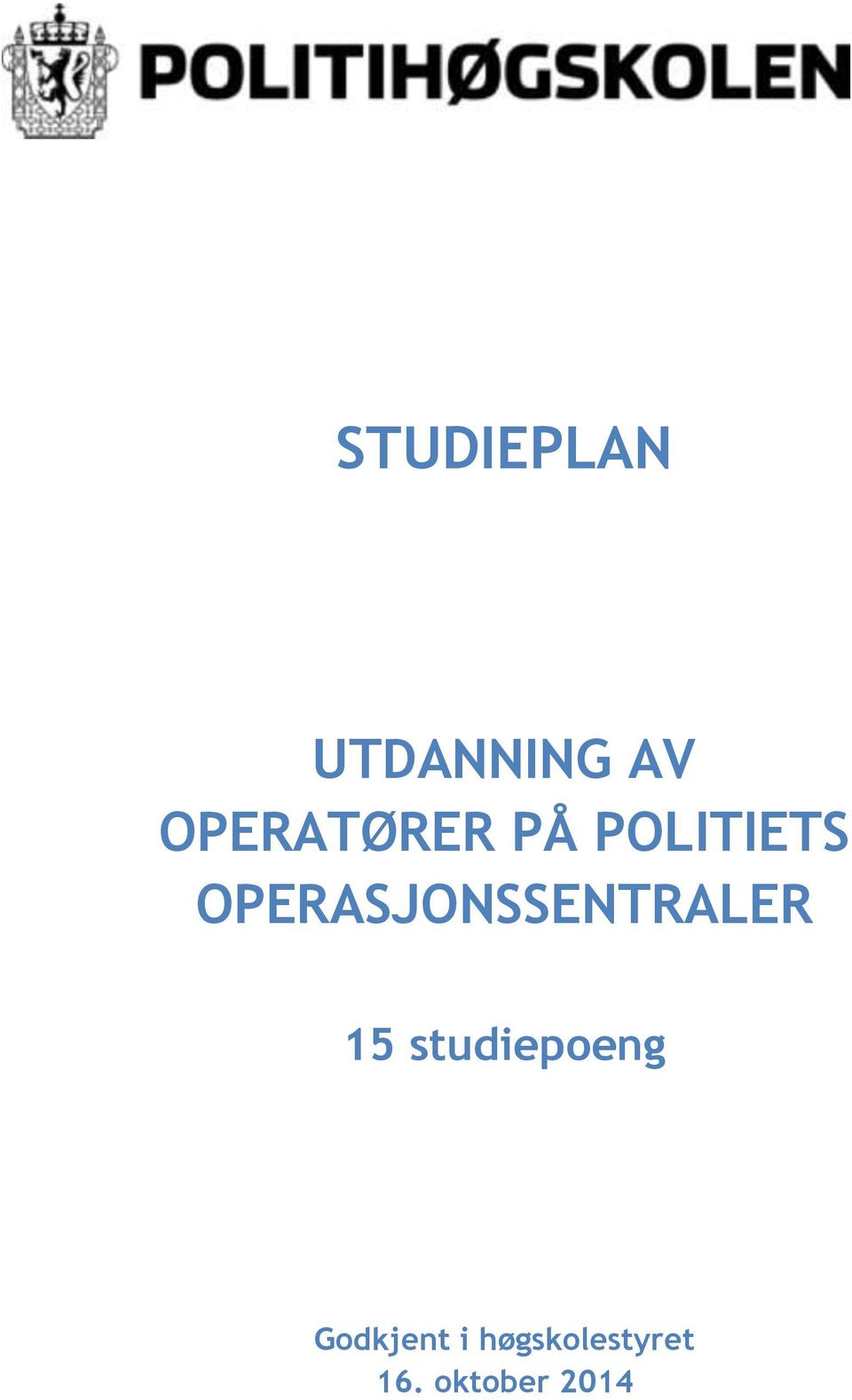 OPERASJONSSENTRALER 15