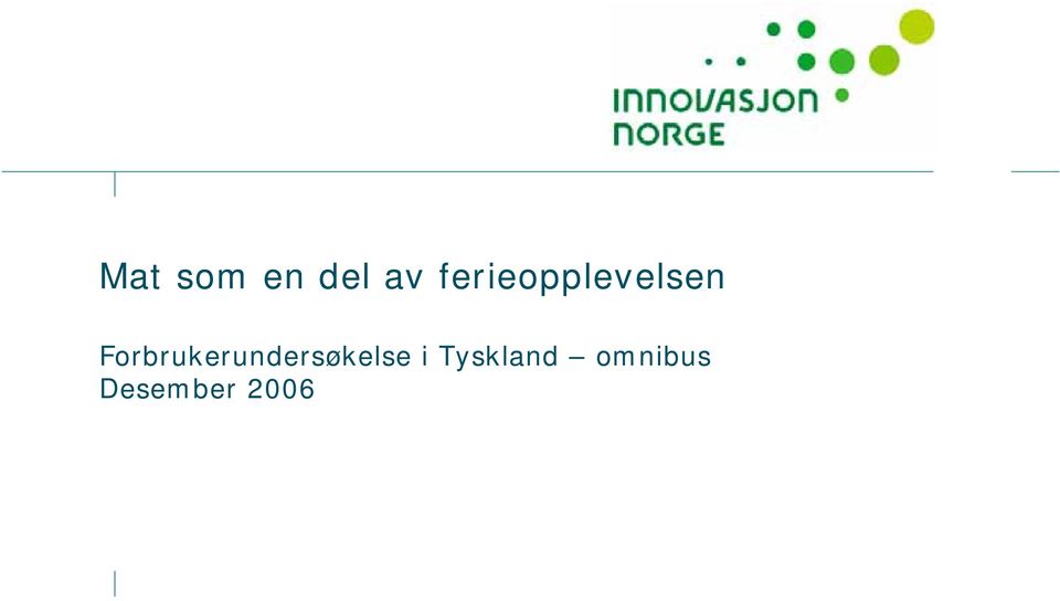 Forbrukerundersøkelse