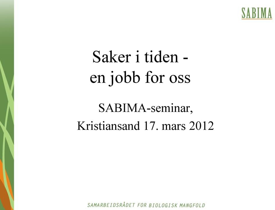 SABIMA-seminar,
