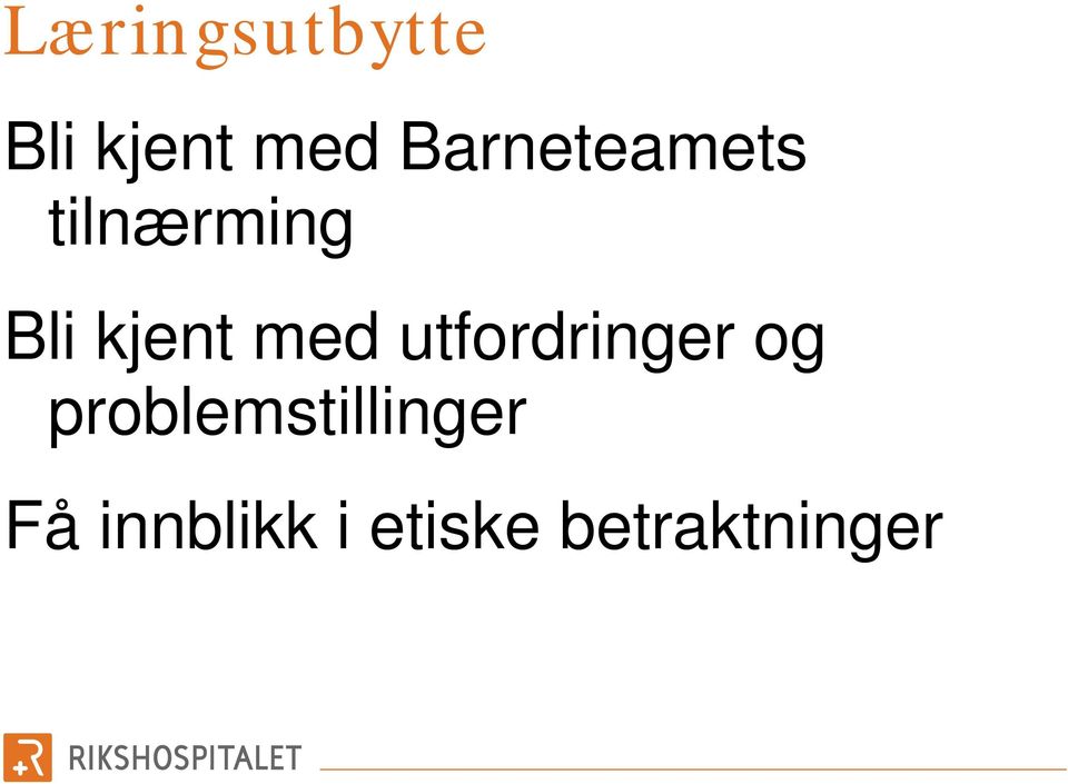 med utfordringer og