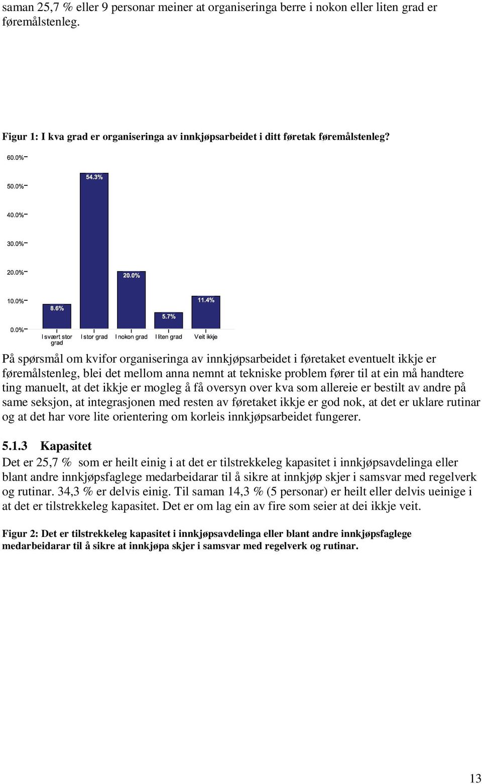 ikkje er mogleg å få oversyn over kva som allereie er bestilt av andre på same seksjon, at integrasjonen med resten av føretaket ikkje er god nok, at det er uklare rutinar og at det har vore lite