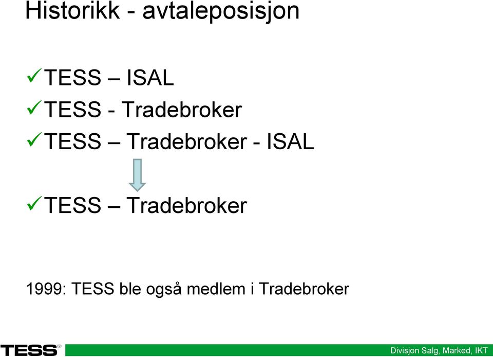 Tradebroker - ISAL TESS