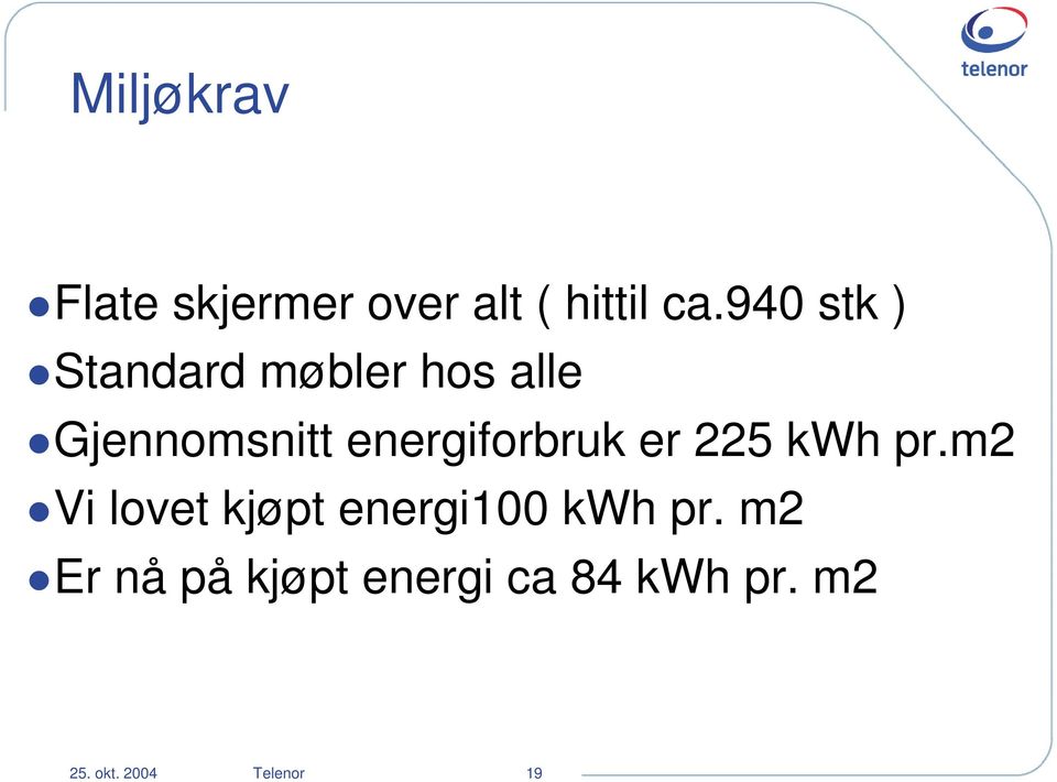 energiforbruk er 225 kwh pr.