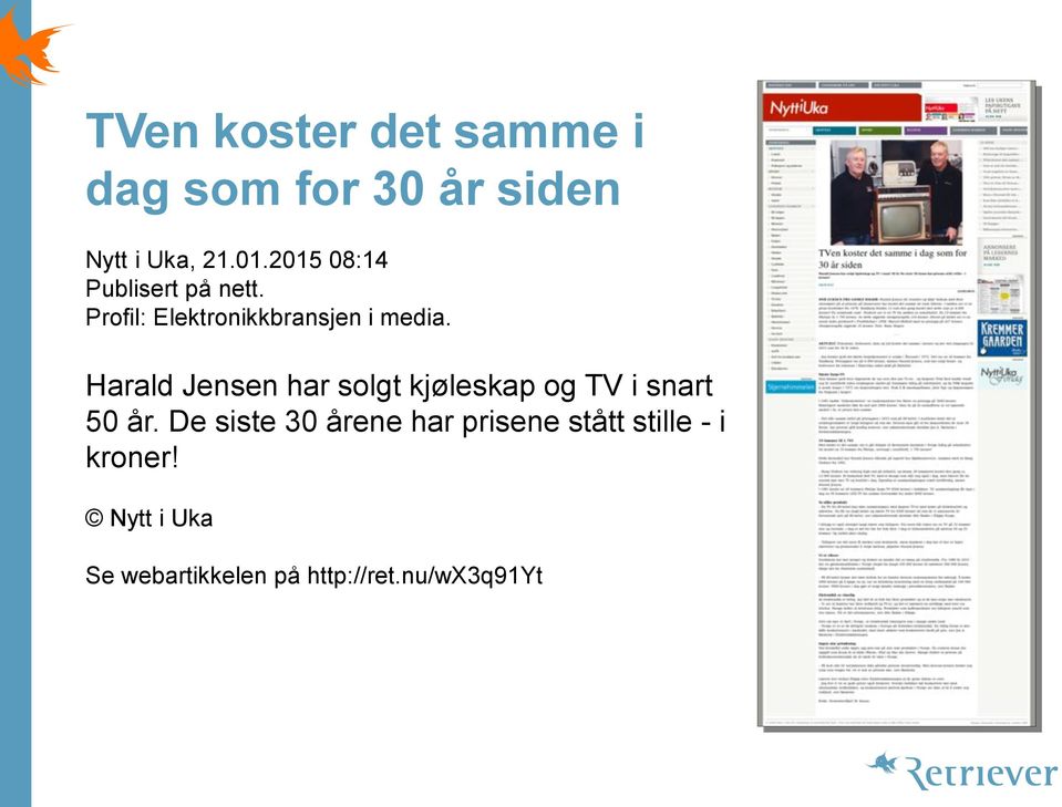 Harald Jensen har solgt kjøleskap og TV i snart 50 år.
