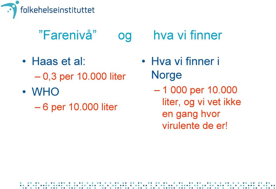 000 liter Hva vi finner i Norge 1 000 per