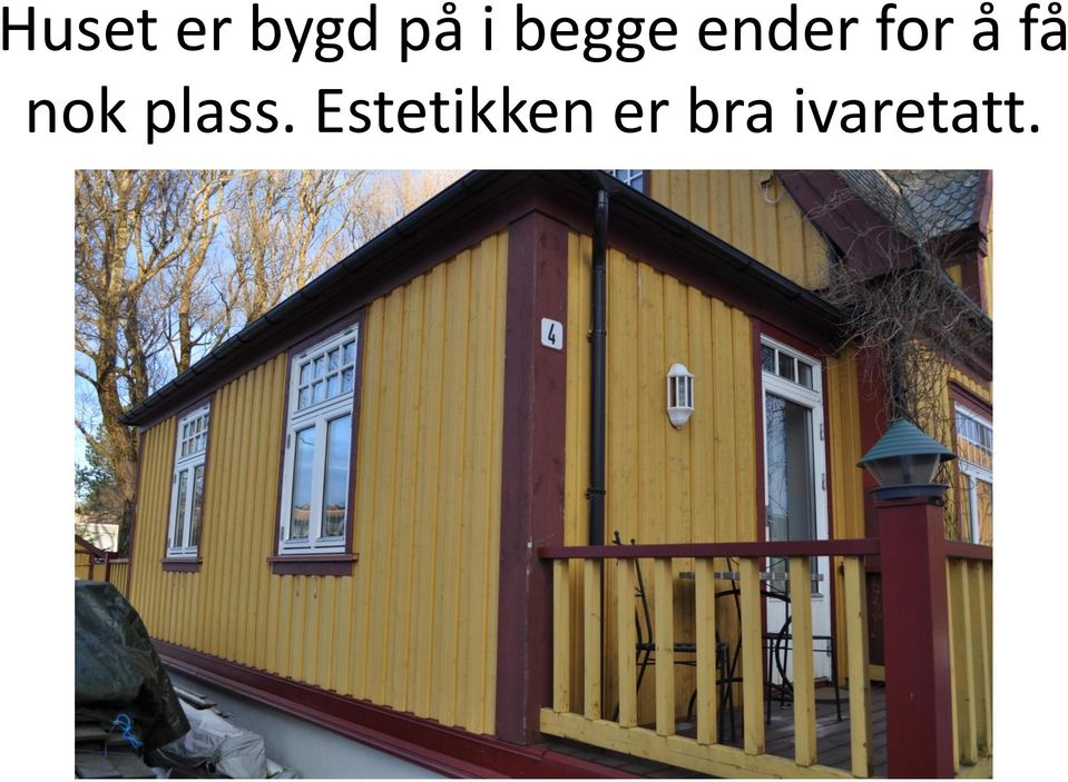 få nok plass.