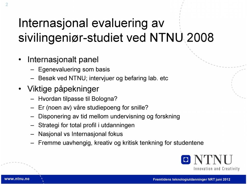 Er (noen av) våre studiepoeng for snille?