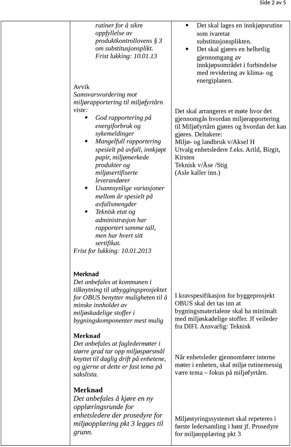 produkter og miljøsertifiserte leverandører Usannsynlige variasjoner mellom år spesielt på avfallsmengder Teknisk etat og administrasjon har rapportert samme tall, men har hvert sitt sertifikat.