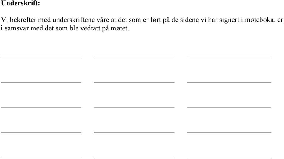 på de sidene vi har signert i