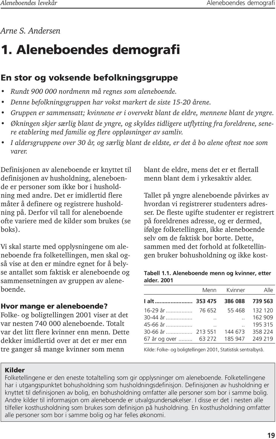 Økningen skjer særlig blant de yngre, og skyldes tidligere utflytting fra foreldrene, senere etablering med familie og flere oppløsninger av samliv.