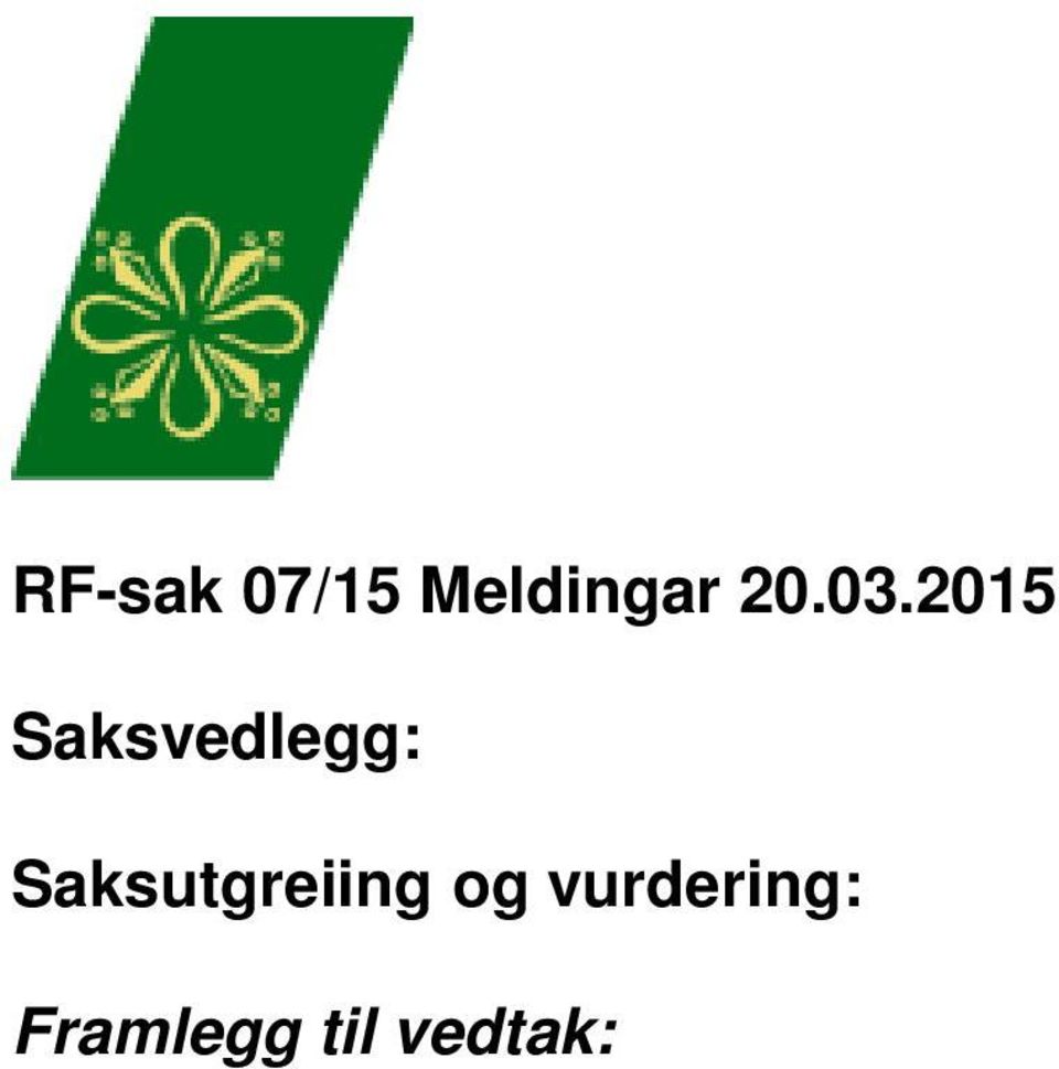 2015 Saksvedlegg: