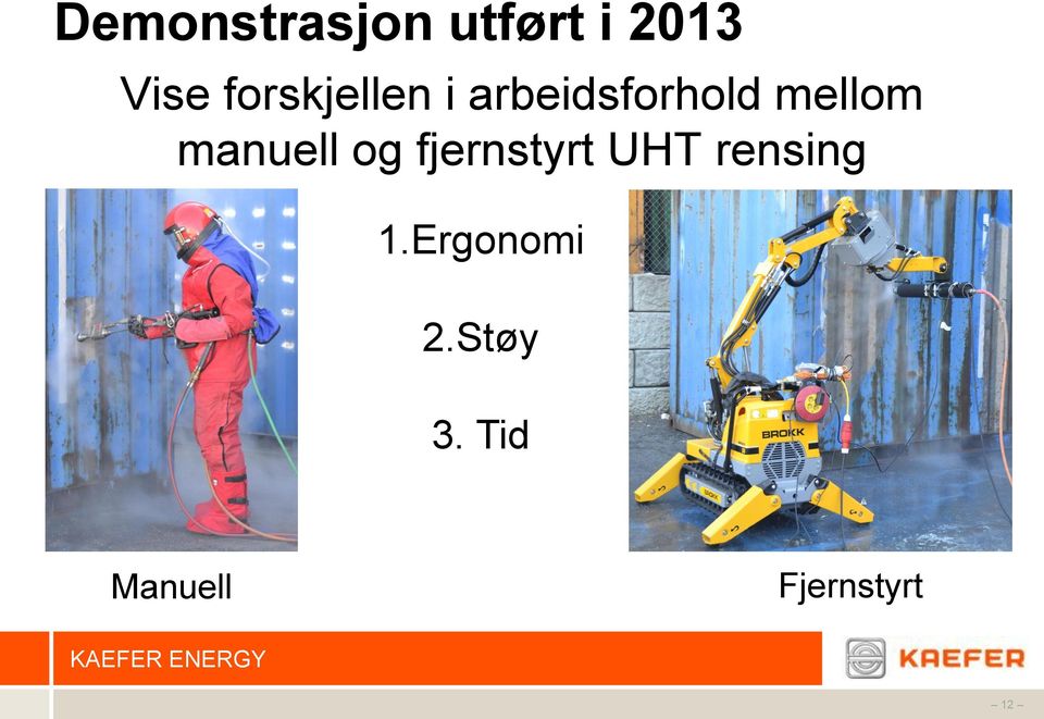 manuell og fjernstyrt UHT rensing 1.